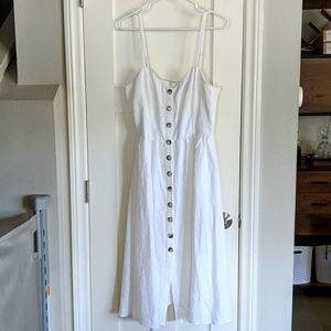 Reformation white linen dress